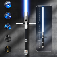 Sabre laser LED rechargeable en alliage d'aluminium de haute qualité pour cadeau de fête, vente en gros, recherche d'agents distributeurs