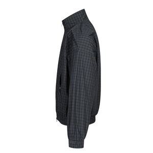 Veste à double fermeture éclair en coton à carreaux rétro de haute qualité, coupe ample, style streetwear, vente en gros personnalisée pour hommes - Product Image 3