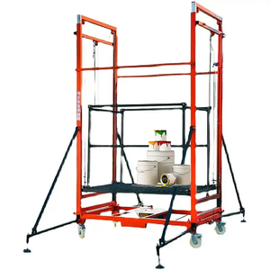 Platform Perancah Listrik Lipat dan Bergerak untuk Penggunaan Rumah Tangga dengan Konstruksi Baja dan Tali Kawat - Product Image 6