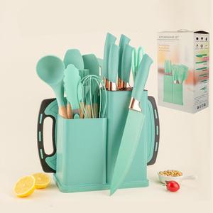 Juego de utensilios de <span class=keywords><strong>cocina</strong></span> de silicona de 19 piezas con mango de madera, utensilios para <span class=keywords><strong>tu</strong></span> <span class=keywords><strong>cocina</strong></span> - Product Image 2