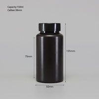 Échantillons Gratuits – Flacons en Plastique Noirs Vides de Qualité Supérieure pour Pilules à Usage Médical – Bouteilles en Plastique pour Comprimés à Vendre