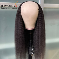 Peluca con Clip de Color Natural de alta calidad, cabello humano de cutícula completa, extensión de cabello de doble estiramiento, Clip en media peluca KS, venta al por mayor