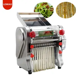 Máquina para hacer fideos eléctrica comercial automática de 550W y 220V, máquina para hacer fideos redondos con rodillo de 20Cm