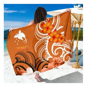 Wholesale Custom Design Papua New Guinea Sarong with Logo Comfortable Pareos Bali Sarong Swimsuit Cover Ups Beachwear Summer