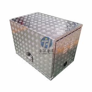 Nhôm Checker Tấm Top Mở Cửa Máy Phát Điện Công Cụ Lưu Trữ <span class=keywords><strong>Tool</strong></span> <span class=keywords><strong>Box</strong></span> Với Nhiệt Emssion Lỗ - Product Image 1