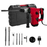 Marteaux perforateurs électriques robustes 230V, vitesse variable 6 vitesses, 1500W, SDS Plus, perceuse à percussion rotative électrique filaire