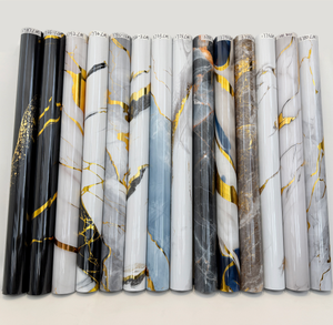 Su geçirmez IXPE köpük yanardöner mermer duvar kağıdı: Peel-and-Stick, iç dekorasyon için çevre dostu kendinden yapışkanlı - Product Image 1