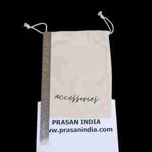 <b>Small</b> Reusable and Portable Cotton Drawstring Pouch <b>Bags</b>-Eco-Friendly Make Your Brand Stand Out and Create Talk! - Product Image 2