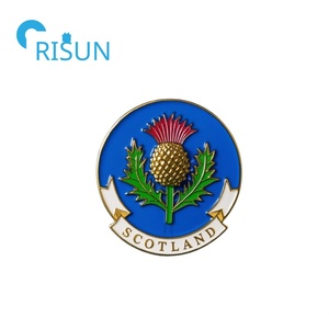 Fabricant d'usine 3D Vintage Ecosse Chardon Pin Badge Personnalisé Maçonnique Franc-Maçon Franc-Maçon Franc-Maçon Épinglette Chardon Écossais - Product Image 5