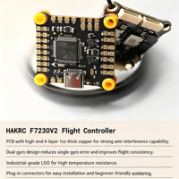 HAKRC F722 F405 Flight Stack F4530 F7230 FC 50A 60A 65A BLHeli32 ESC 4-en-1 pour Pièces de Drone Quadricoptère RC FPV Racing Freestyle