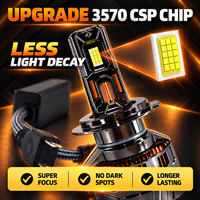 Systèmes d'éclairage automobile RCJ S17 100W, vente en gros d'usine, ampoules de phares LED pour voitures, H8 H9 H11 LED