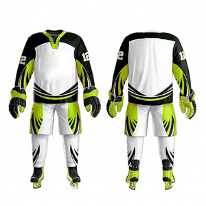 Servicio OEM, Camisetas de Hockey sobre Hielo Transpirables Personalizadas de Talla Grande, Uniforme de Equipo con Impresión por Transferencia de Calor, Ropa Deportiva 100% Poliéster - Product Image 1