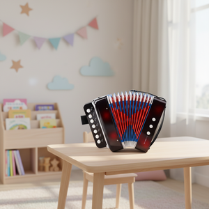 Mini accordéon diatonique à 7 boutons avec 2 boutons de basse, portable, en ABS, jouet cadeau pour enfants KONGSHENG - Product Image 2
