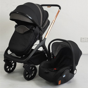 3 en 1 Lino Plegable Marco de aleación de aluminio Un segundo Cochecito de bebé ligero plegable para 6-36 meses Versátil y conveniente - Product Image 3