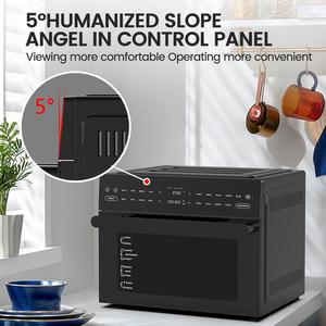 Four à convection électrique multifonctionnel sans fumée 30L 1800W pour comptoir, friteuse à air chaud sans huile, pour pizzas et usage domestique <span class=keywords><strong>4</strong></span> - Product Image 4