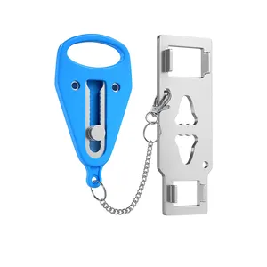 New Portable Security Door Lock Travel Guard Hotel School DIY Privacy PadLock Stopper Home locks with logo