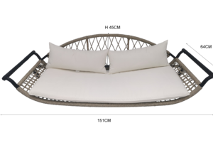 Altalena da esterno altalena da cortile con baldacchino amaca doppia da esterno cortile rete da giardino sedia a dondolo sedia a baldacchino - Product Image 5