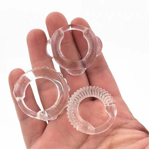 Male Penile Ring Foreskin Retraction Ring 1.1 Cm Inner Diameter <b>Tpe</b> Material Delay Sex Time For Couples Use - Product Image 2