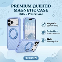 Étui de téléphone magnétique rotatif avec béquille pour iPhone 18 Pro Max 17 Pro Max 16 – Coque robuste avec support et design antidérapant texturé