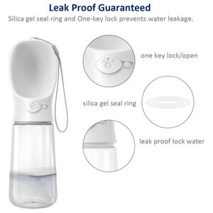 Botella de Agua de Viaje para Perros, Popular en 2025, de 14/18/22 oz, de Acero Inoxidable Aislado, con Recipiente de Almacenamiento y Tapa con Diseño de Huella - Product Image 3