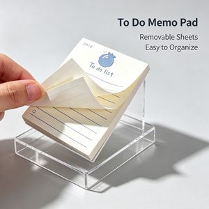 SK Sheng Kang Packaging To Do List Memo Pad Self-Adhesive Notepad With Blueberry Design 50 Sheets Easy Tear Premium Paper - Product Image 2
