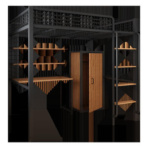 <span class=keywords><strong>Letto</strong></span> <span class=keywords><strong>matrimoniale</strong></span> tradizionale in ferro, struttura modulare multifunzionale in rete metallica per camera da <span class=keywords><strong>letto</strong></span>, soggiorno, piccolo appartamento europeo, loft, facile da montare - Product Image 5