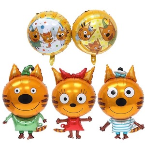 5 cái bóng bay bằng giấy bạc musicpet chúc mừng sinh nhật cho mèo mihao đồ trang trí tiệc chủ đề bánh pudding kẹo bánh quy mèo thân thiện với trẻ em - Product Image 1