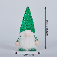 Figurines de Noël transfrontalières avec lumières, jouets en peluche, décorations de table de style nordique, décorations de fêtes