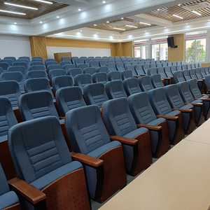 Promoción del fabricante Asientos de auditorio universitario con tablero de escritura Estudio de teatro Sillas de sala de música Asientos de cine - Product Image 1