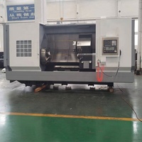 Tour CNC horizontal à lit incliné, modèle TCK700, système GSK, robuste, 2 axes, 12 postes à outils