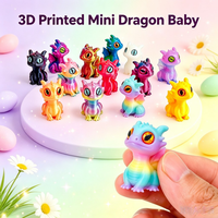 Mini dragon imprimé en 3D, jouet sensoriel anti-stress pour enfants, idéal pour l'ADHD, l'autisme, les cadeaux de Pâques et d'anniversaire