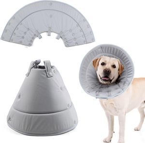 Best 30CM Polyester Print <b>Dog</b> Cone Homemade Soft Cat Recovery Collar for French Bulldog After Surgery - Product Image 1