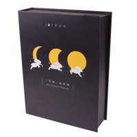 Boîte cadeau de l'Avent personnalisée en carton rigide de luxe avec gaufrage et revêtement UV pour Noël