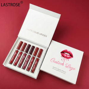 Cosméticos al por Mayor de Alta Pigmentación, Lápiz Labial Líquido Mate Impermeable, Juego de 6 Lápices Labiales, Juego de Lápices Labiales de Regalo, Cajas de Maquillaje, Cosméticos - Product Image 1