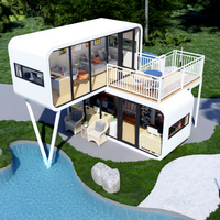 Maison préfabriquée moderne en forme de cabane Apple, maison mobile de luxe pour complexe hôtelier, camping, hôtel