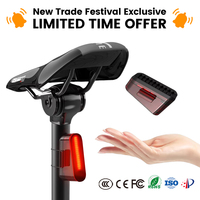 CT07 IP64 Wasserdichtes Fahrrad-Rücklicht 5 Modi 500mAh Akku Superhell Tragbar PC-Material Sicherheitslicht Lagermuster Verfügbar
