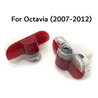 Projecteur de lumière de bienvenue pour portière de voiture, logo LED, lampe laser pour Skoda Superb Octavia Fabia Roomster, accessoires de modification automobile