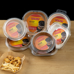 Air Fryer Paper Liners 42g <b>Silicone</b> Coated Disposable High Temperature Resistant <b>Baking</b> <b>Tray</b> For Family And Hotel Use - Product Image 1