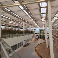 Serres agricoles en verre ZHUOTAI avec système de culture hydroponique fabriquées en Chine