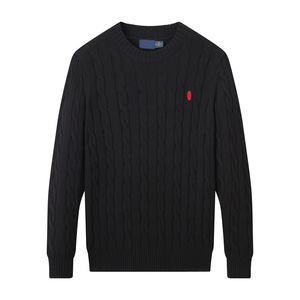 Suéter Casual de Punto para <span class=keywords><strong>Hombre</strong></span>, <span class=keywords><strong>Cuello</strong></span> <span class=keywords><strong>Alto</strong></span>, Estilo Deportivo, para Invierno, Mezcla de Algodón, Grueso, Manga Larga, Bordado - Product Image 1