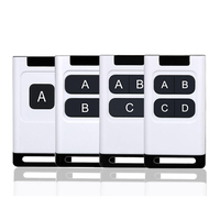 Control Remoto Universal Inalámbrico RF 315 433.92Mhz, Control Remoto Inteligente de 4 Canales, Control Remoto con Código de Aprendizaje EV1527, Duplicador de Control Remoto