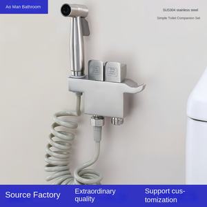 Tasti moderni per pianoforte a doppio controllo Set da toilette 304 in acciaio inossidabile pistola a spruzzo per bagno - Product Image 2