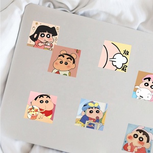 50 Uds lindo Crayon <span class=keywords><strong>Shin</strong></span> <span class=keywords><strong>Chan</strong></span> pegatina de dibujos animados para niña calcomanía de papel Notebook calendario vinilo Japón decoración Anime <span class=keywords><strong>pegatinas</strong></span> - Product Image 5