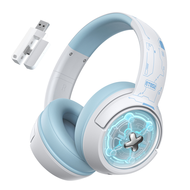 ONIKUMA GT802 Latest Model Light Weight Tri Mode 2.4g Build-in Microphone BT Wired Black White Color Type-c Wireless Headset