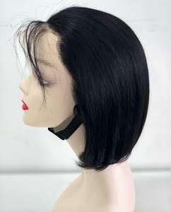 Wig rambut manusia Bob pendek 4x4 13x4 Wig pendek penutup renda depan, grosir rambut manusia Brasil Virgin 8 inci Wig Bob <span class=keywords><strong>Promo</strong></span> besar - Product Image 4