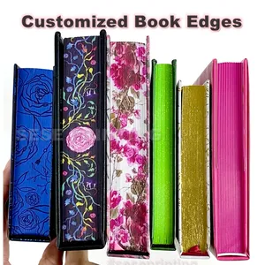 China Custom Novel Collection Book Edge Printing Service Hard Cover Book Full Color Foiled Cover Sprayed Edges Printing