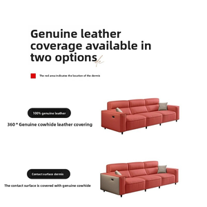 <span class=keywords><strong>Canapé</strong></span> inclinable multifonctionnel en cuir, design moderne, inclinable, pour salon, meubles intelligents électriques - Product Image 6