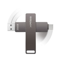 Unidad Flash USB 3.0 Giratoria de Metal Personalizada de 128 GB, 256 GB, 512 GB, 1 TB, Producto Nuevo