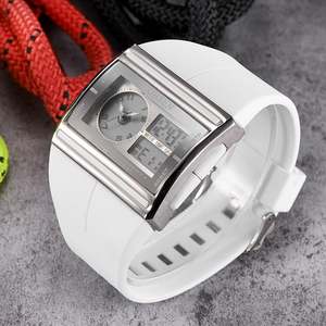 <span class=keywords><strong>OHSEN</strong></span> 0518 브랜드 유행 망 쿼츠 시계 vive 고무 스트랩 물 저항 더블 디스플레이 캘린더 캐주얼 reloj 시계 - Product Image 5