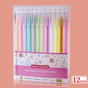 أقلام جل بوسيتاي ZXB ذات سعة كبيرة ولامعة بحبر سائل 1.0 مم للرسم والتخطيط اليدوي واليوميات والبطاقات السوداء - Product Image 5